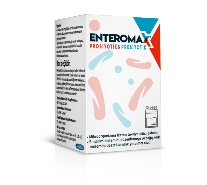 Enteromax Probiyotik & Prebiyotik 10 Şaşe