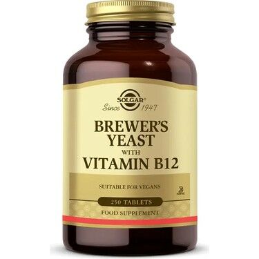 Solgar Brewer's Yeast with Vitamin B12 250 Tablet