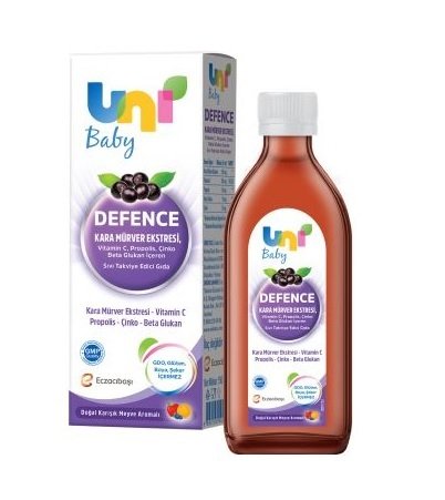 Uni Baby Defence Karamürver Bagisiklik Surubu 150Ml 