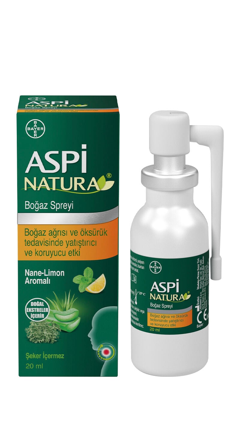 ASPINATURA BOGAZ SPREYI NANE LIMON 20 ML