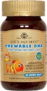 SOLGAR LIT'L SQUIRTS CHEW. DHA 90 SOFTGEL