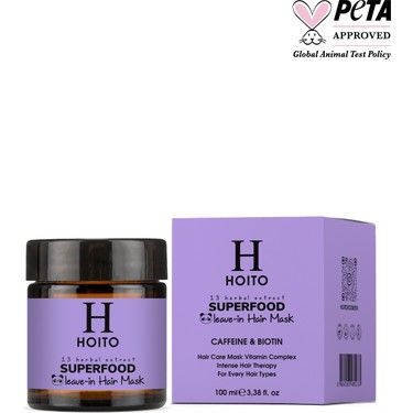 Hoito Superfood Leave-In Hair Mask Besleyici ve Durulanmayan Saç Bakım Maskesi 100 ml