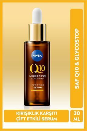 Nivea Q10 Kırışıklık Karşıtı Çift Etkili Cilt Serumu Saf Q10 Şeker Sebepli Kırışıklık Önleyici 30 ml