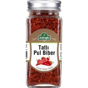 Arifoğlu Kırmızı Tatlı Pul Biber Cam Şişe 60 gr