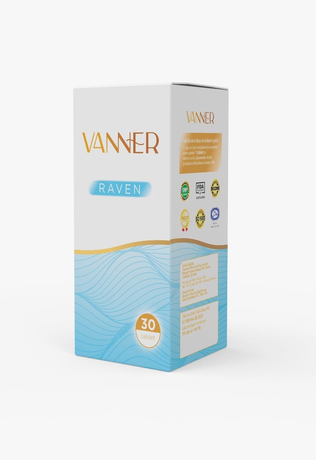 Vanner Pharma Company Raven Mental Performance 30 Tablet