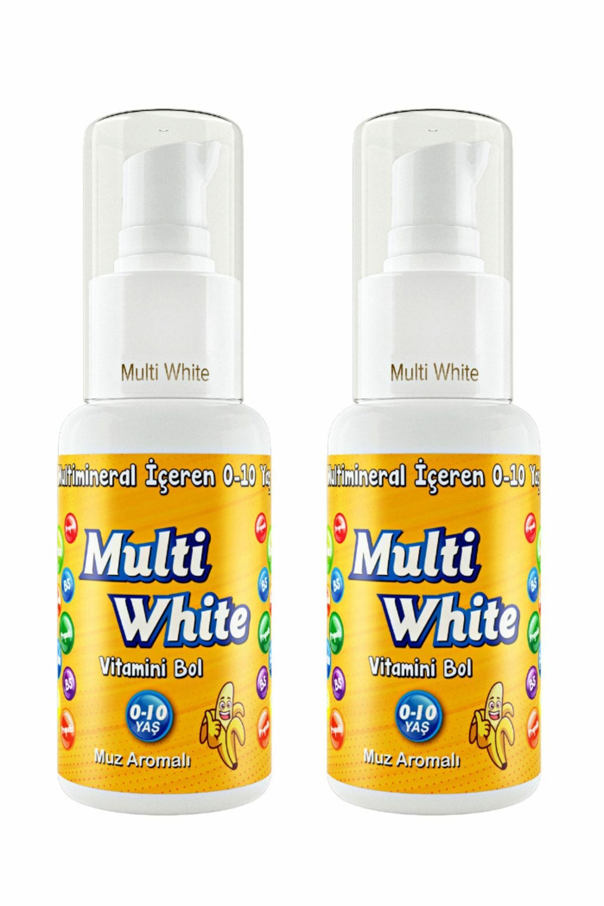 Multi White Kids Kız Çocuk Muz Diş Macunu 50 ml