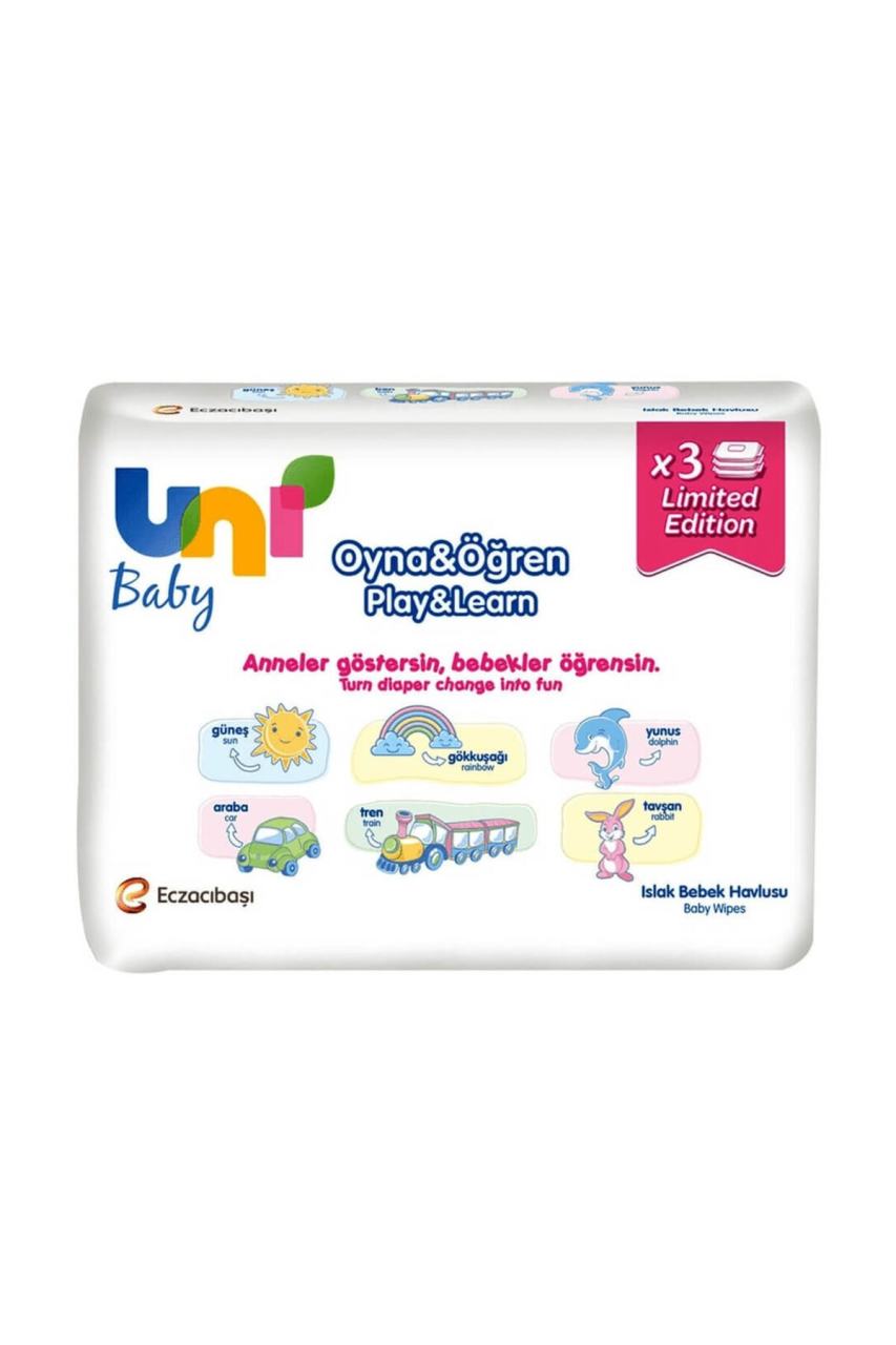 Uni Baby Islak Bebek Havlusu Oyna & Öğren 52'li