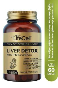 Lifecell Liver Detox Glutatyon Devedikeni Ve Enginar İçeren Takviye Edici Gıda 60 Tablet