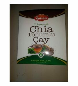 Mindivan Yeşil Çaylı Chia Tohumlu Çay 30'lu