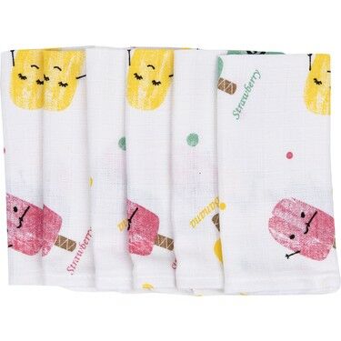 Mycey Ağız Bezi Müslin Kumaş Set 6'lı Set