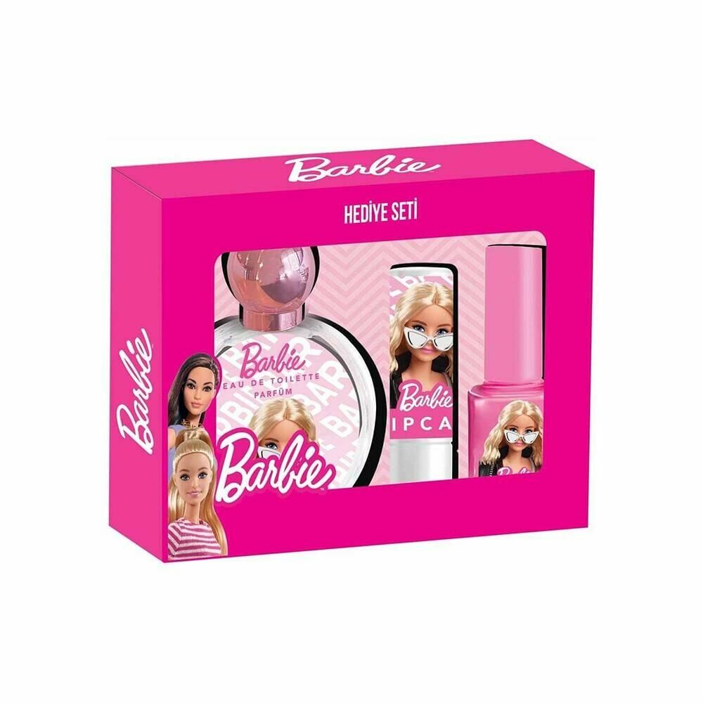Barbie Parfüm EDT 50 ml + Oje + Lipcare Dudak Koruyucu Hediye Seti