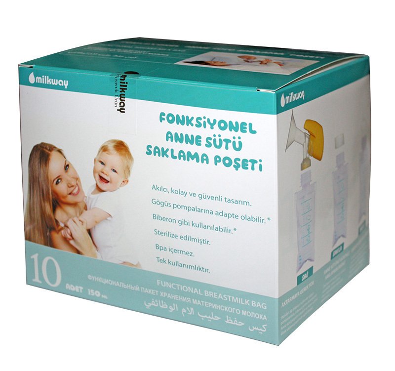 Milkway Fonksiyonel Anne Sütü Saklama Poşeti 10 Adet