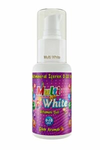 Multi White Kids Kız Çocuk Çilek Diş Macunu 50 ml