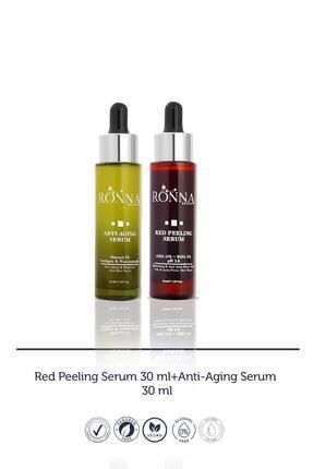 Ronna Beauty Koyu Leke ve Gözenek Sıkılaştırıcı Cilt Bakım Seti - Serum 30 ml + Peeling Serum 30 ml