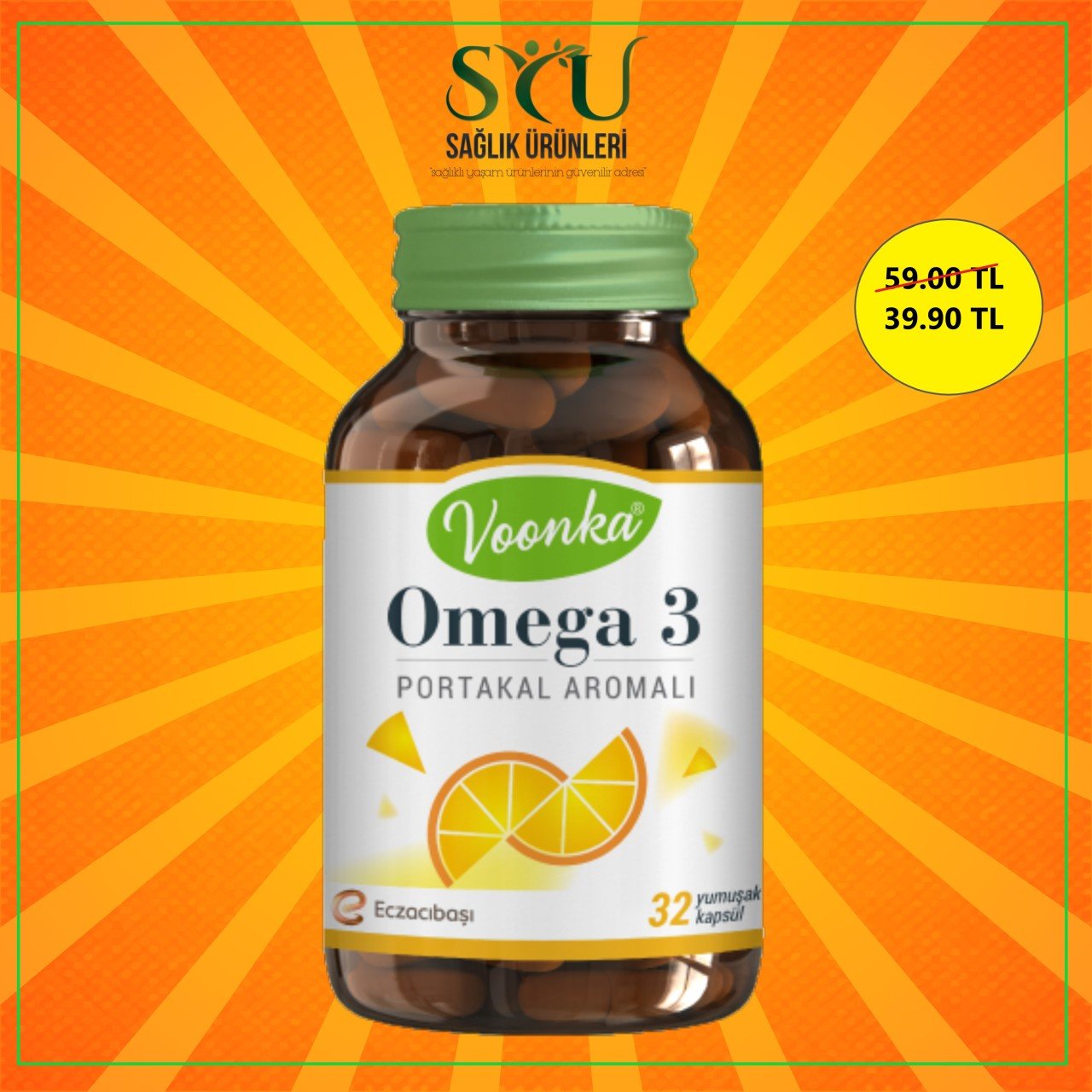 Voonka Omega3 1000 MG 32 Kapsül
