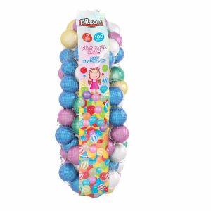 Pilsan Metalik Oyun Havuz Topları Filede 6 cm 100'lü