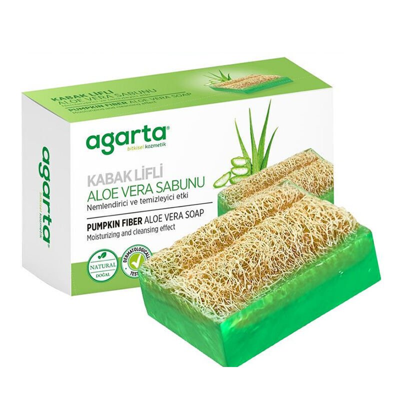 Agarta Doğal Kabak Lifli Aloe Vera Sabunu 125 gr