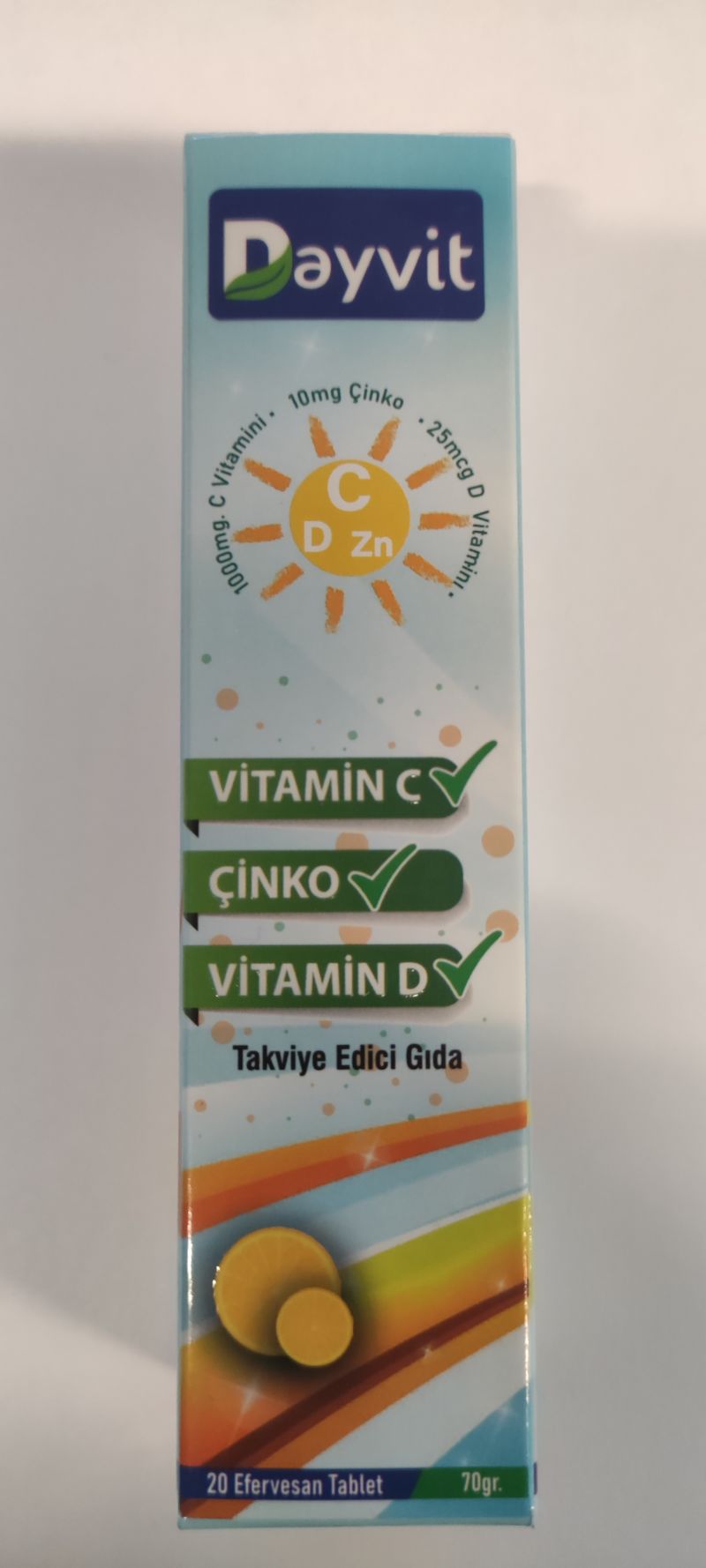 Dayvıt Vıt C Cınko Vıt D Efervesan Tb