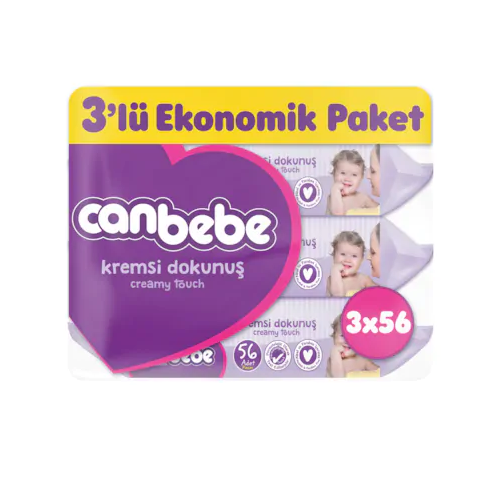 Canbebe Bebek Islak Mendil 3 x 56'lı