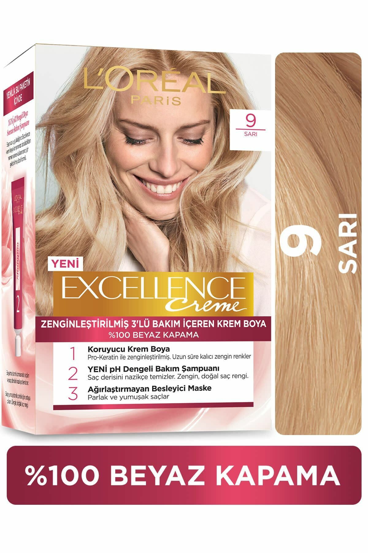 L'Oreal Paris Excellence Saç Boyası 9 Sarı