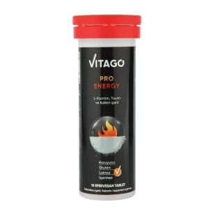 Vitago Energy L-Karnitin Taurin Kafein İçeren Efervesan Tablet 10'lu