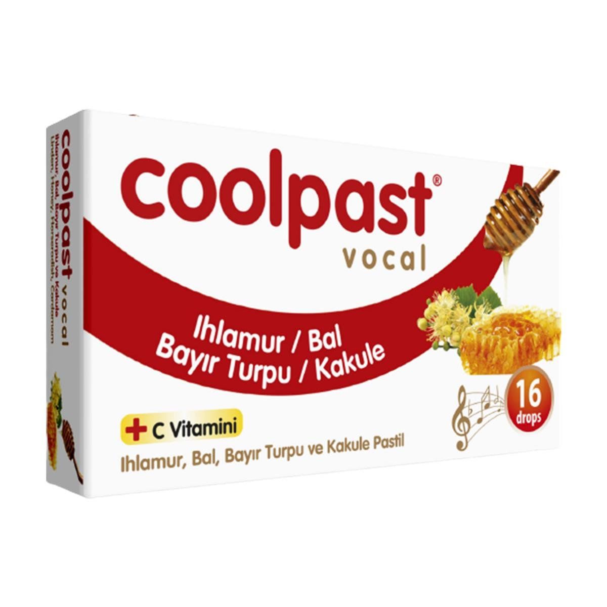 Coolpast Ihlamur Bal Bayır Turpu Kakule Pastil 16'lı