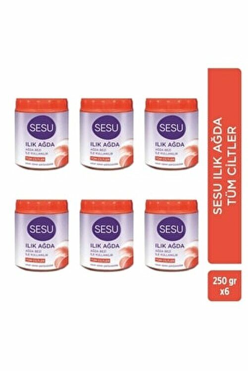 Sesu Ilık Ağda Tüm Ciltler 250 gr - 6 Adet