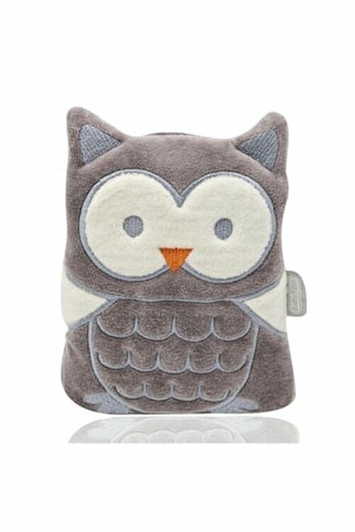 Babyjem Kiraz Çekirdekli Gaz Giderici Baykuş Yastık Kadife - Gri