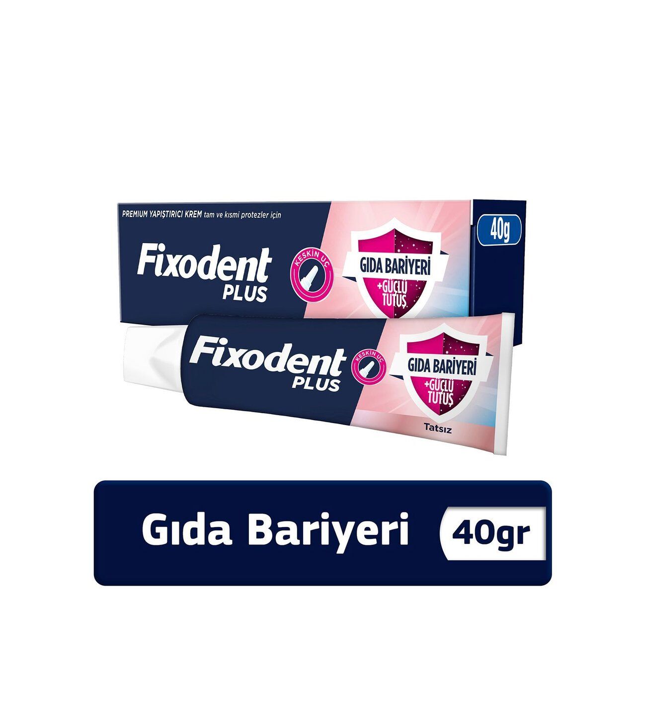Fixodent Plus Diş Protez Yapıştırıcı Tat İçermez Krem 40 gr