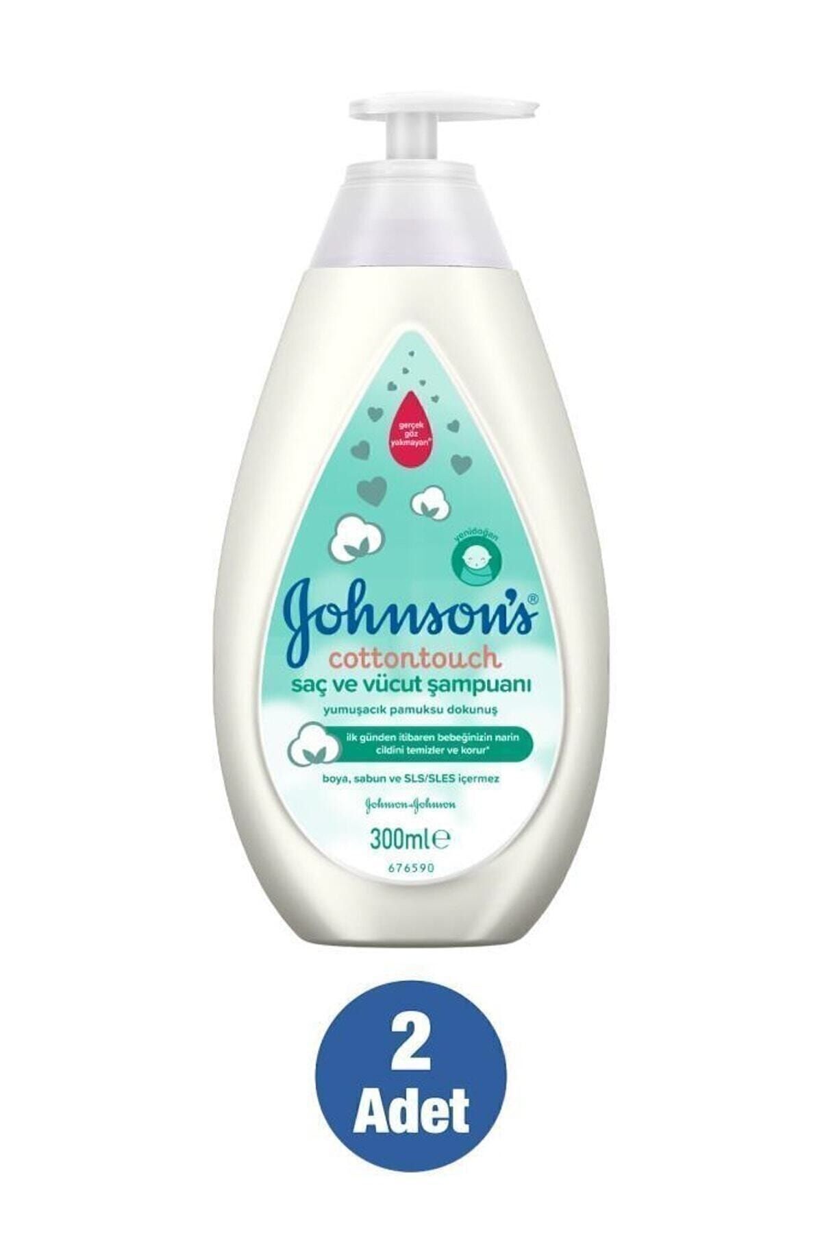 Johnson's Baby Cotton Touch Vücut Şampuanı 300 ml - 2 Adet
