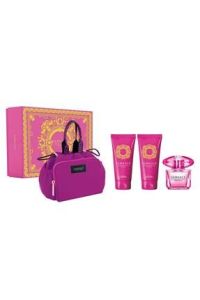 Versace Hediye Seti - Bright Crystal Absolu Kadın Parfüm EDP 90 ml + Duş Jeli 100 ml + Vücut Losyonu 100 ml + Çanta