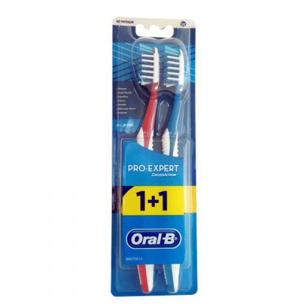 ORAL B PRO EXPERT MASSAGER 40 MEDIUM IKILI PAKET