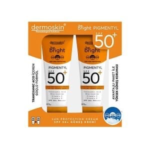Dermoskin Be Bright Pigmentyl Güneş Kremi SPF50+ 75 ml - İkili Kofre