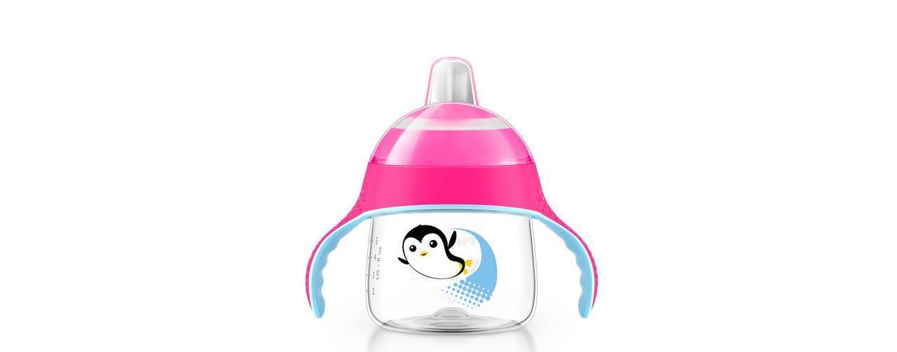 Avent Yeni Penguen Damlatmaz Alıştırma Bardağı 200 ml 6 ay+