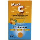 Maxi C ve D Vitamini Çinko 30 Efervesan Tablet
