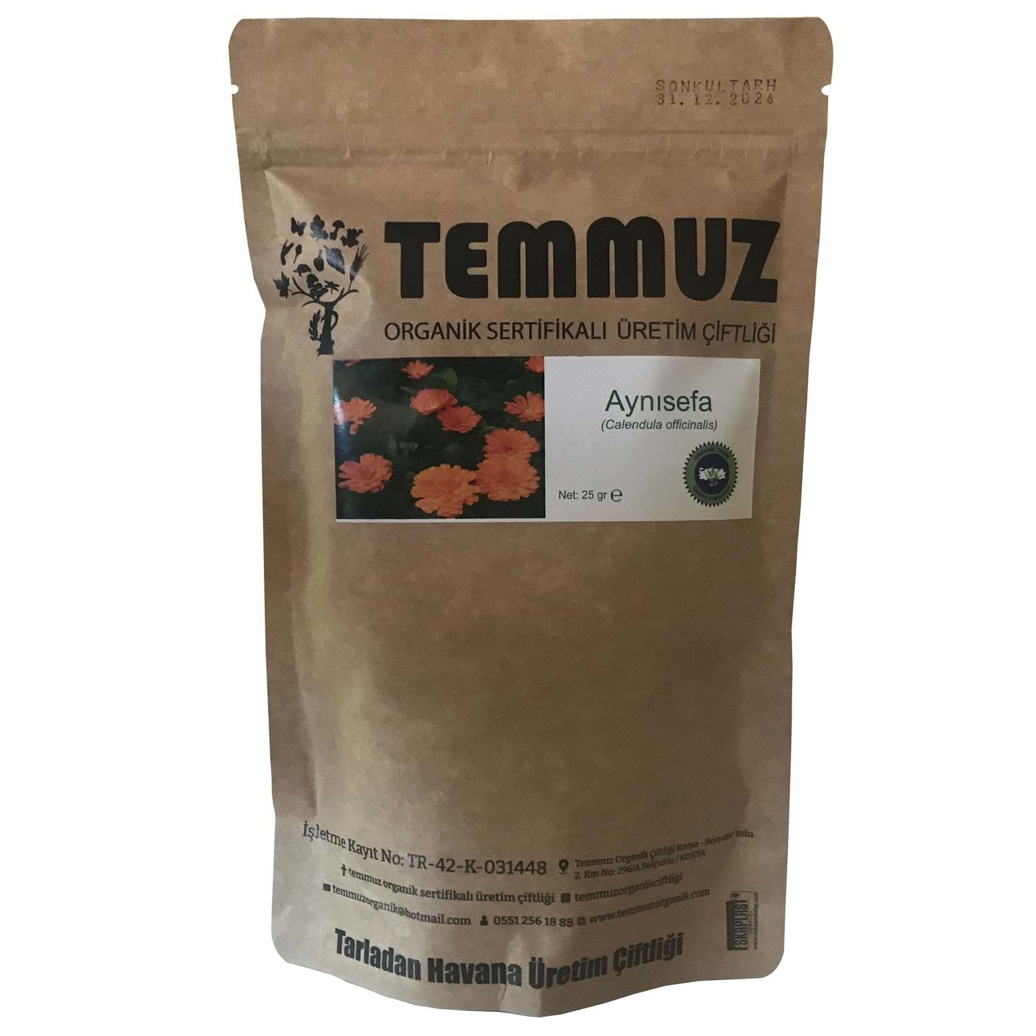 Temmuz Organik Aynısefa Çayı 25 gr