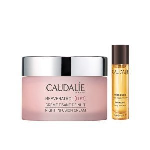 Caudalie Resveratrol Lift Night Infusion Cream 50ml | Divine Oil 15 ml HEDİYE