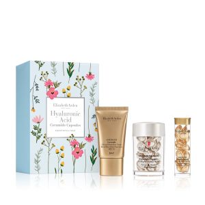 Elizabeth Arden Hyaluronic Acid Set - Plumping Serum 30 Kapsül + Lift and Firm Cream 15 ml + Restoring Serum 14 Kapsül