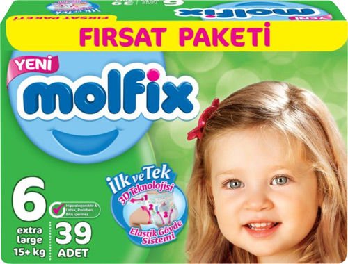 Molfix Bebek Bezi Fırsat Paketi No: 6 39'lu