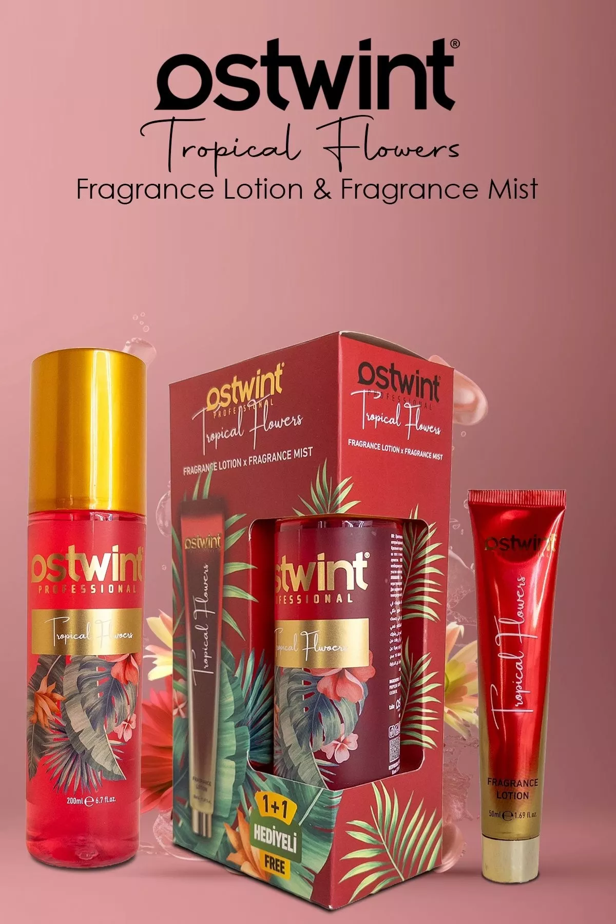 Ostwint Body Mist Tropical Flowers 200 + 50 ml