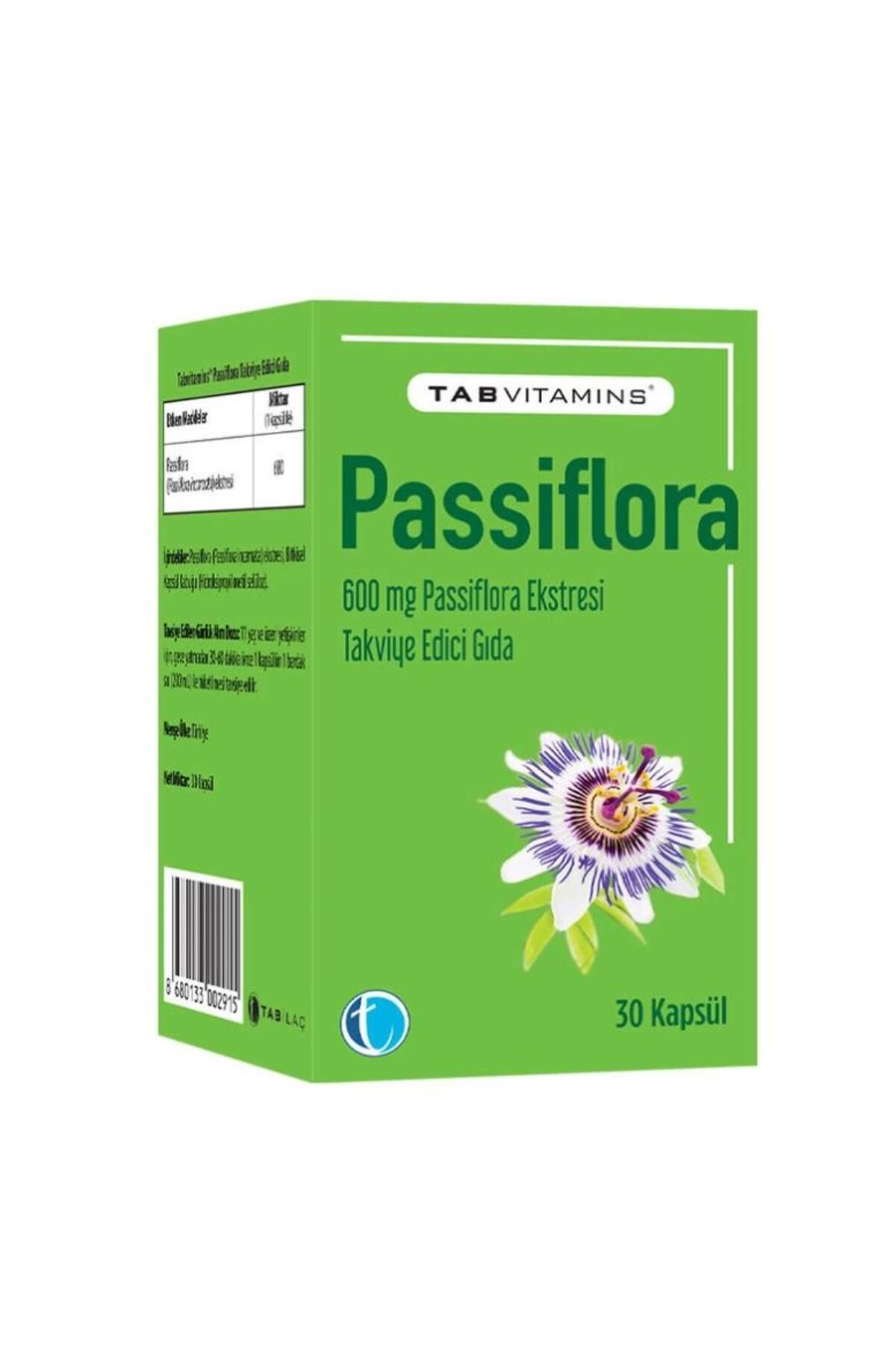 Tabvitamins Passiflora 30 Kapsül