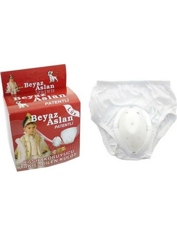 Beyaz Aslan Lüx Sünnet Külodu 3 Beden - 9 Yaş ve Üstü