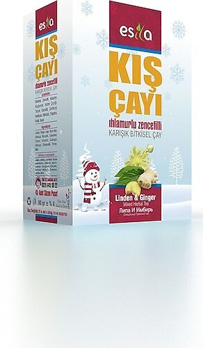 Esila Kış Çayı Ihlamurlu Zencefilli Karışık Bitkisel Çay 45 Süzen Poşet