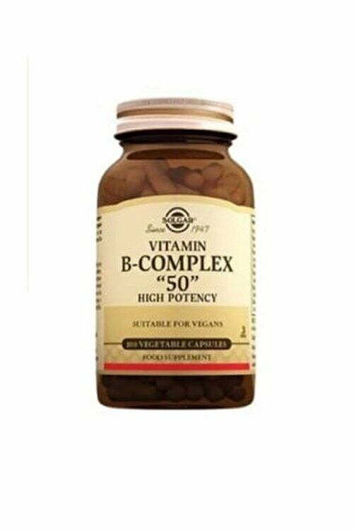 Solgar Vitamin B Complex 50 mg 100 Kapsül