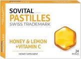 Sovital Honey Lemon Vitamin C Pastil 24 Adet