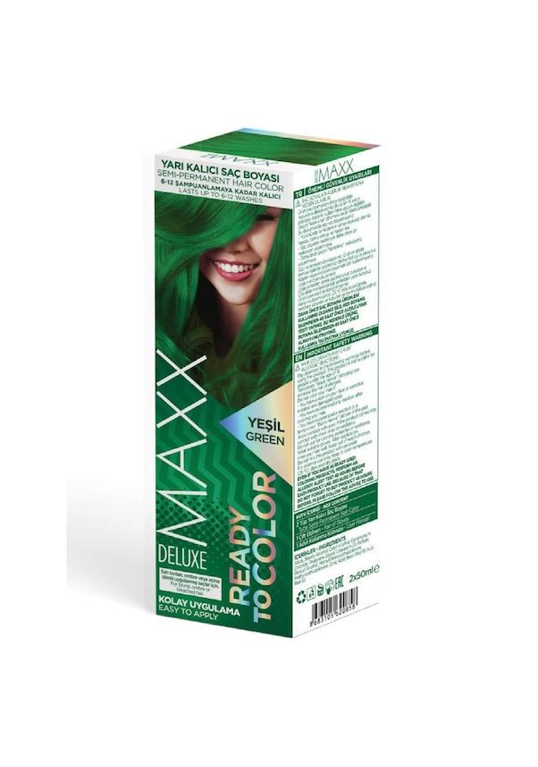 Maxx Deluxe Yarı Kalıcı Mix Boya Yeşil