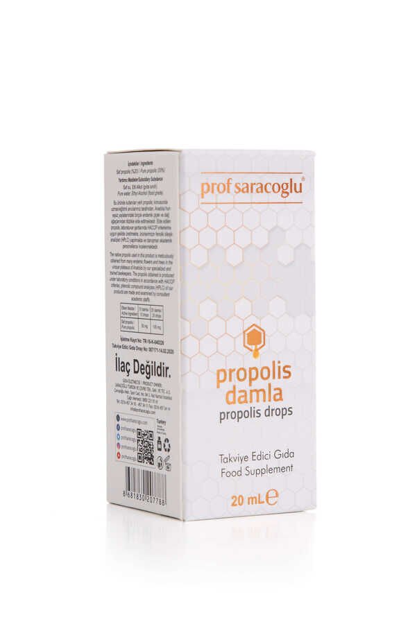 Prof Sracoğlu Alkol Bazlı Propolis Damla Takviye Edici Gıd 20 ml