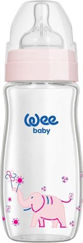 Wee Baby 141 Cam Biberon Isıya Dayanıklı 280 ml - Pembe