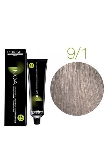 L'Oreal Professionnel Inoa 9.1 Sarı Küllü Saç Boyası 60 gr