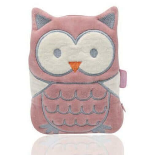 Babyjem Kiraz Çekirdekli Gaz Giderici Baykuş Yastık Kadife - Pembe